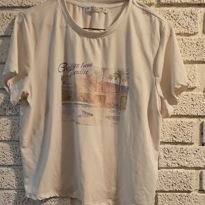 Rails 'Greetings From Paradise' Ivory Short Sleeve Tee